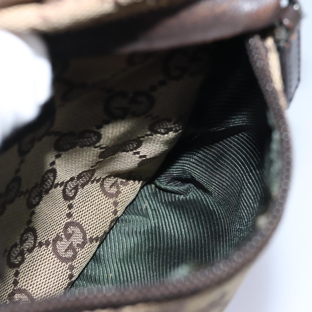 GUCCI GG Canvas Body Bag Beige 28566 74874