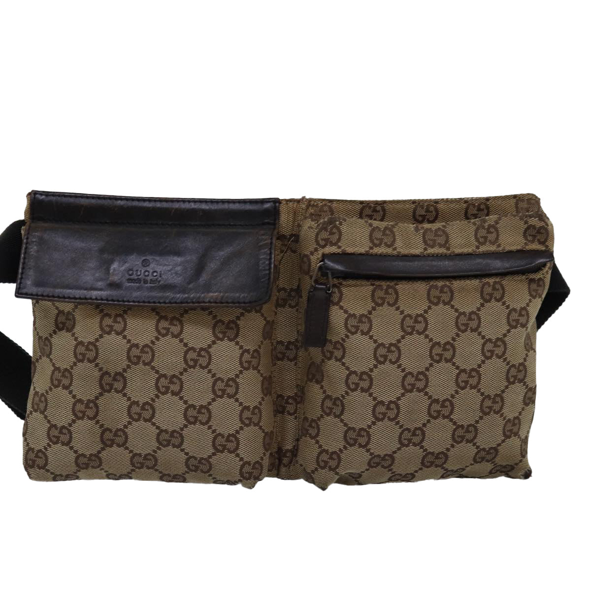 GUCCI GG Canvas Body Bag Beige 28566 74874