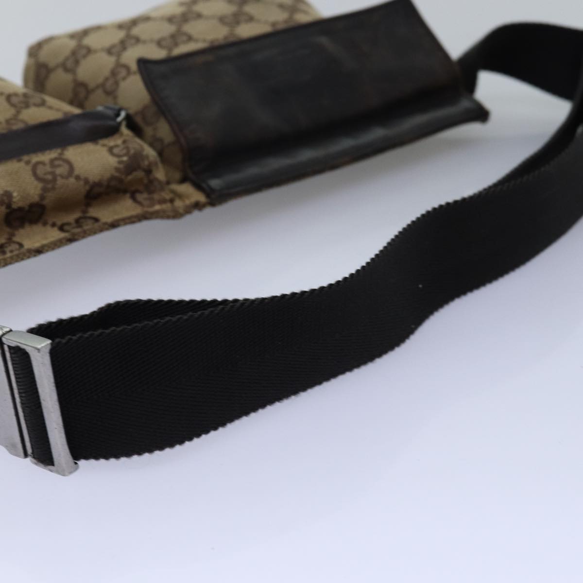 GUCCI GG Canvas Body Bag Beige 28566 74874