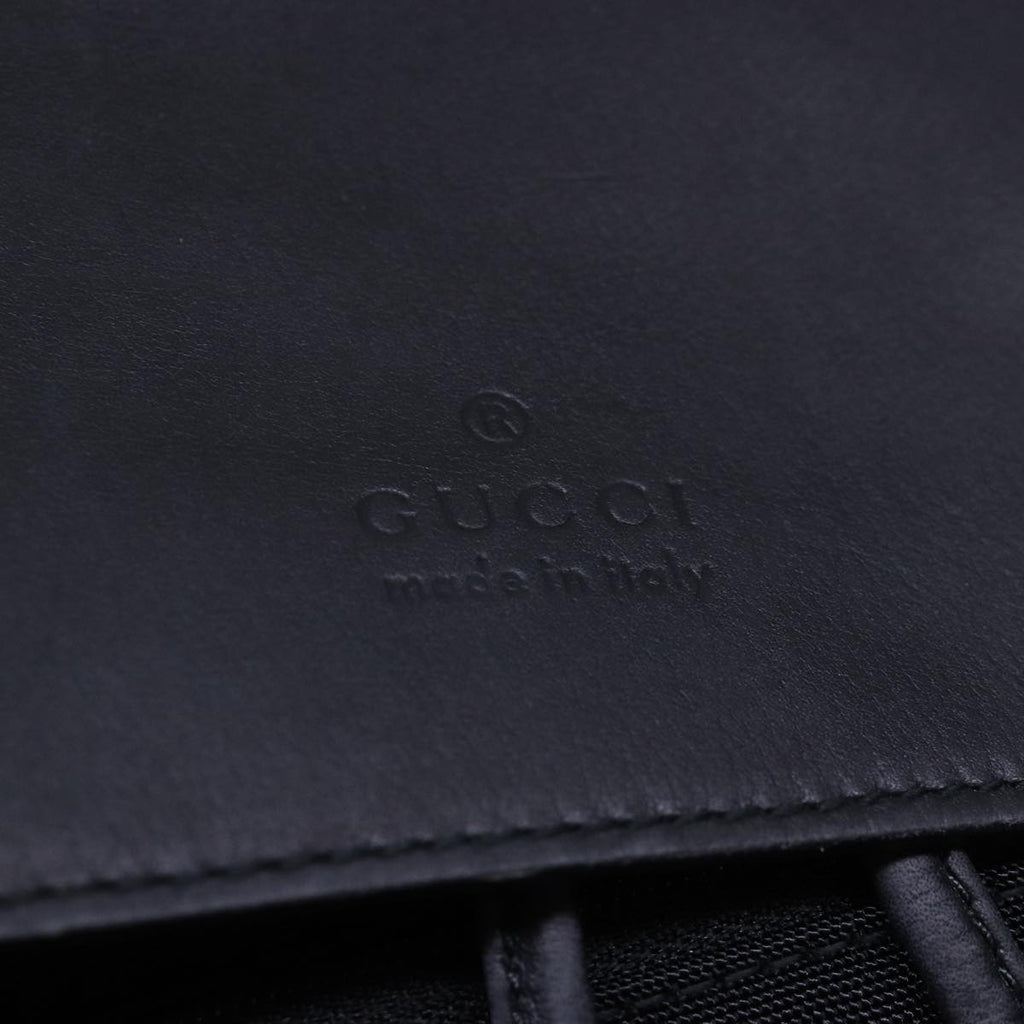 GUCCI Backpack Nylon Leather Black 003 0233 74876