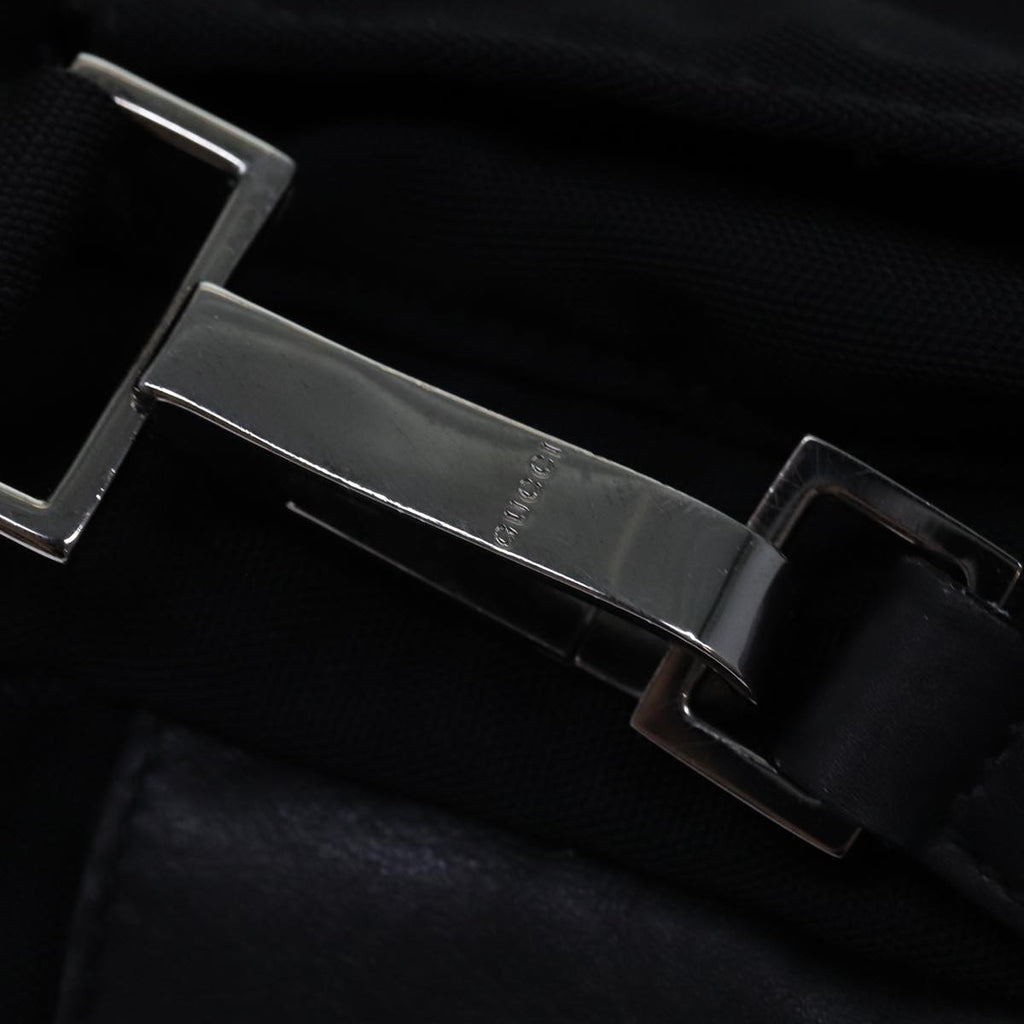 GUCCI Backpack Nylon Leather Black 003 0233 74876