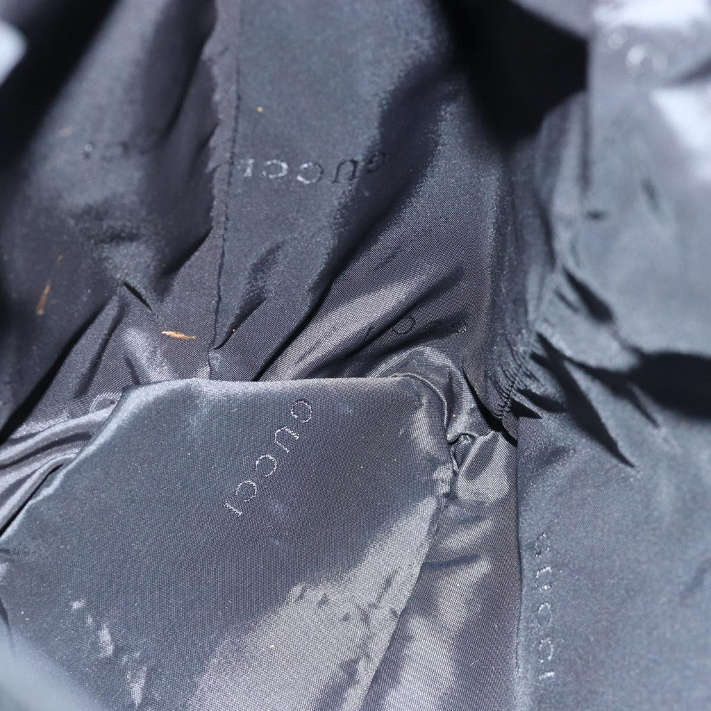 GUCCI Backpack Nylon Leather Black 003 0233 74876