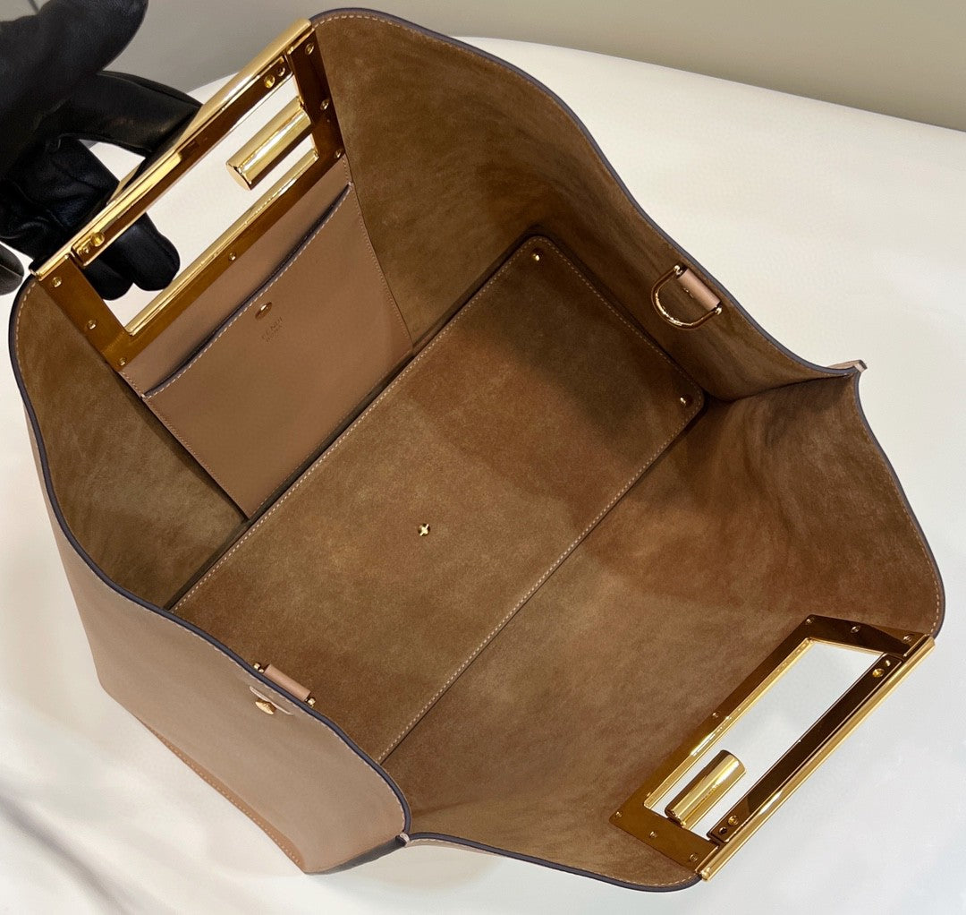 FI Way MeGLAMIum Beige Bag For Woman 29.5cm/11.5in