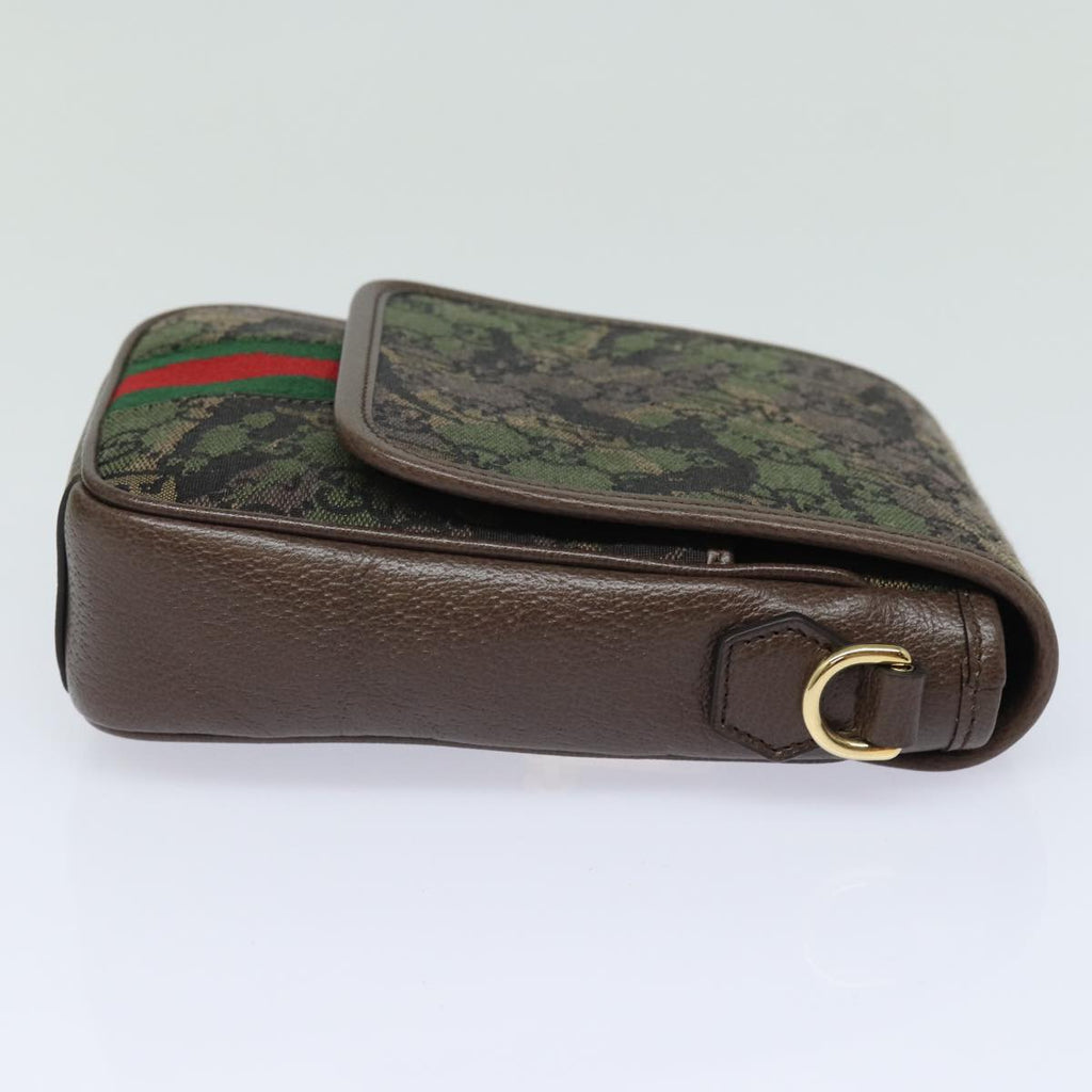 GUCCI GG Canvas Web Sherry Line GUCCIxPALACE Bag Camouflage 723142 74880S