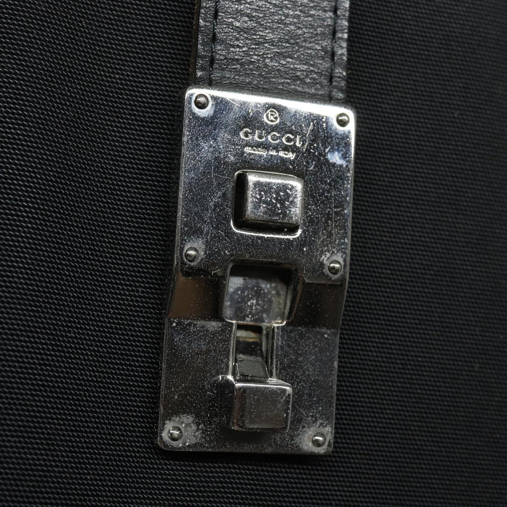 GUCCI Hand Bag Canvas Black 114262 74889