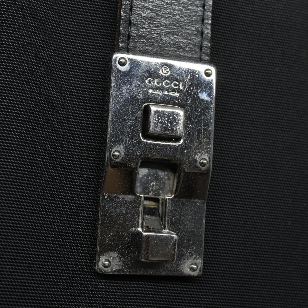GUCCI Hand Bag Canvas Black 114262 74889