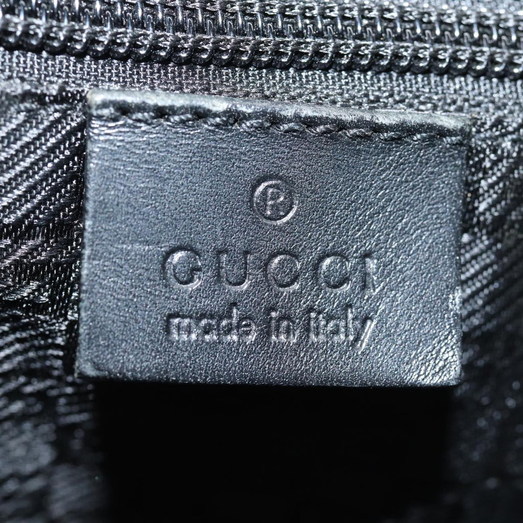 GUCCI Hand Bag Canvas Black 114262 74889