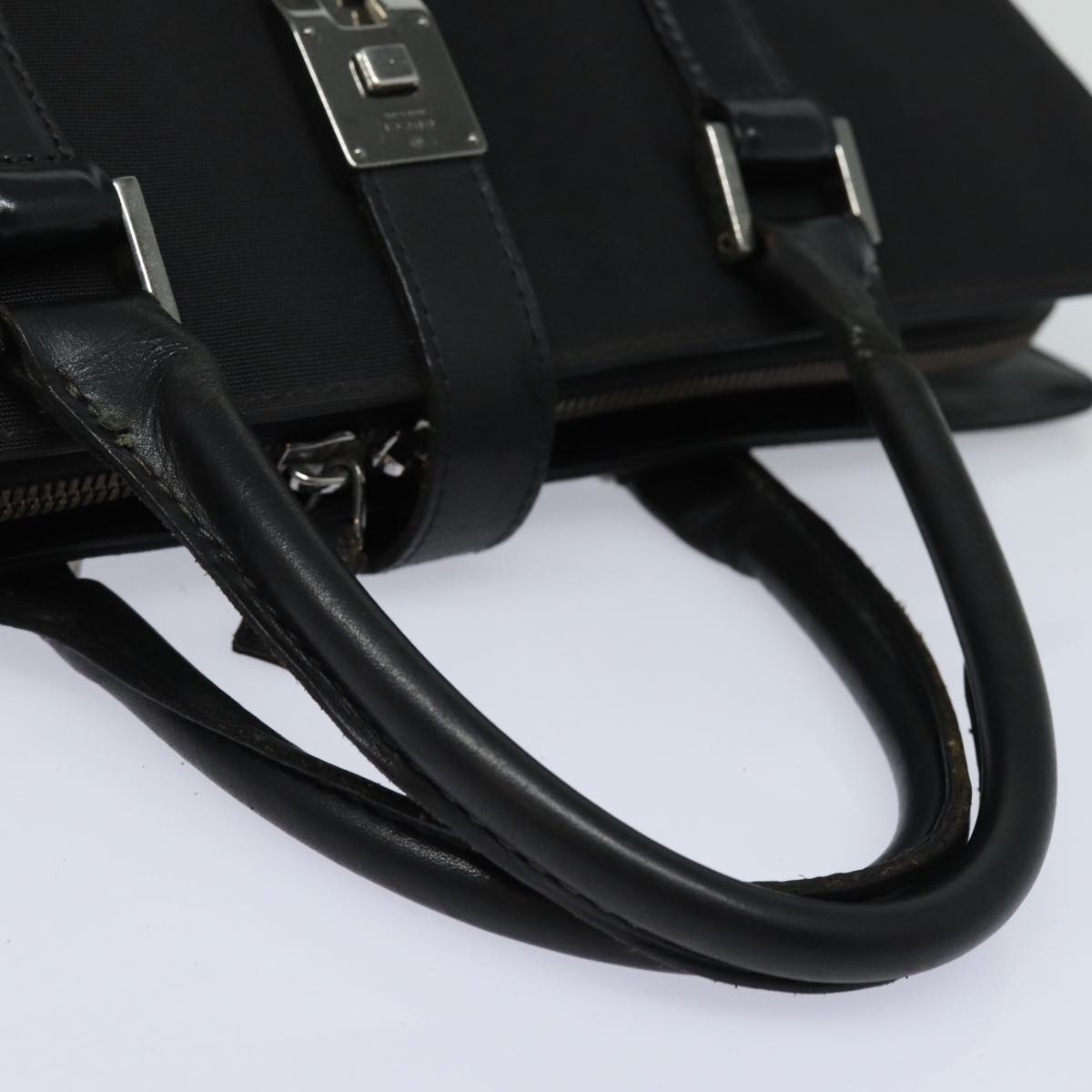 GUCCI Hand Bag Canvas Black 114262 74889