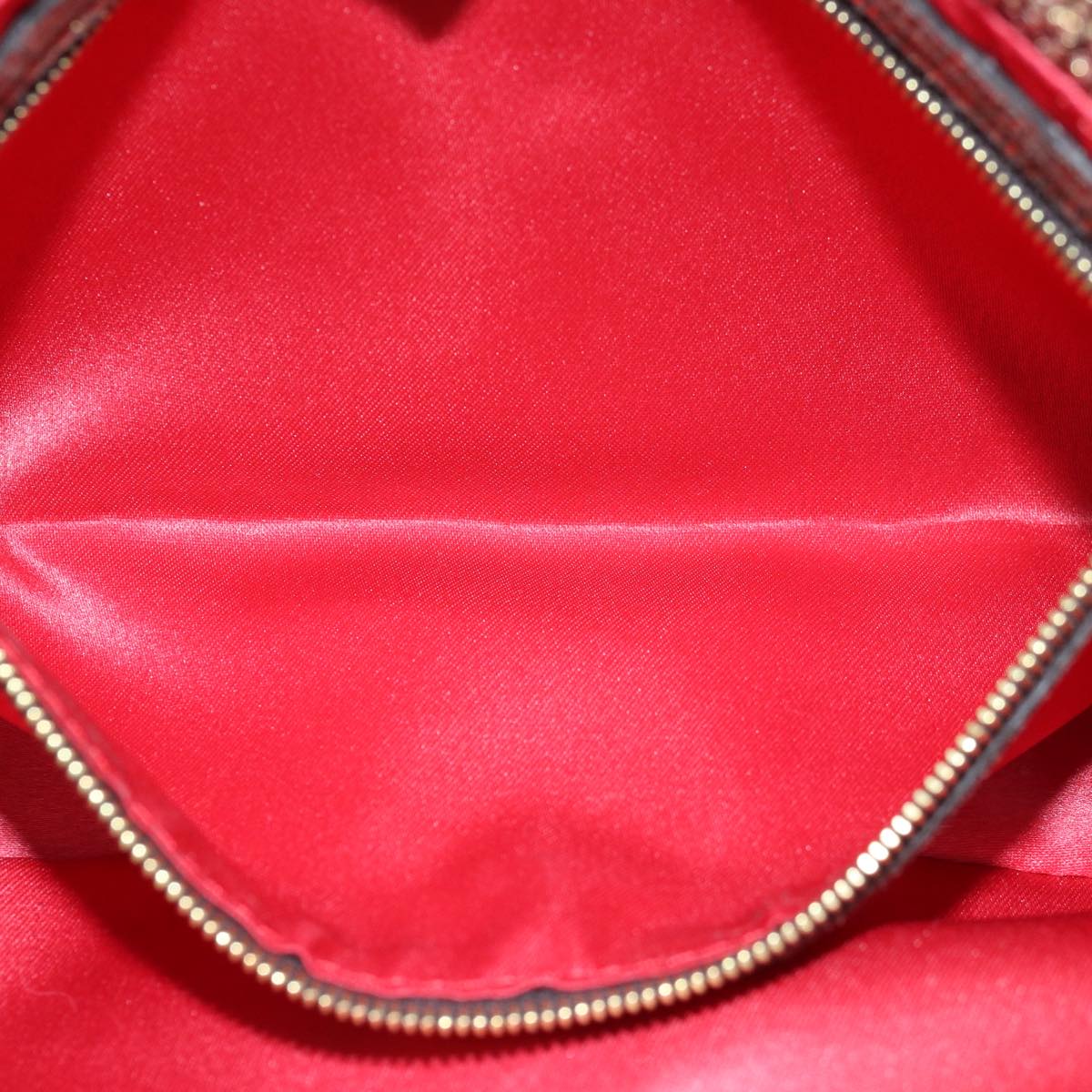 FENDI Mamma Baguette Shoulder Bag Canvas Gold Tone 40883613 74891A