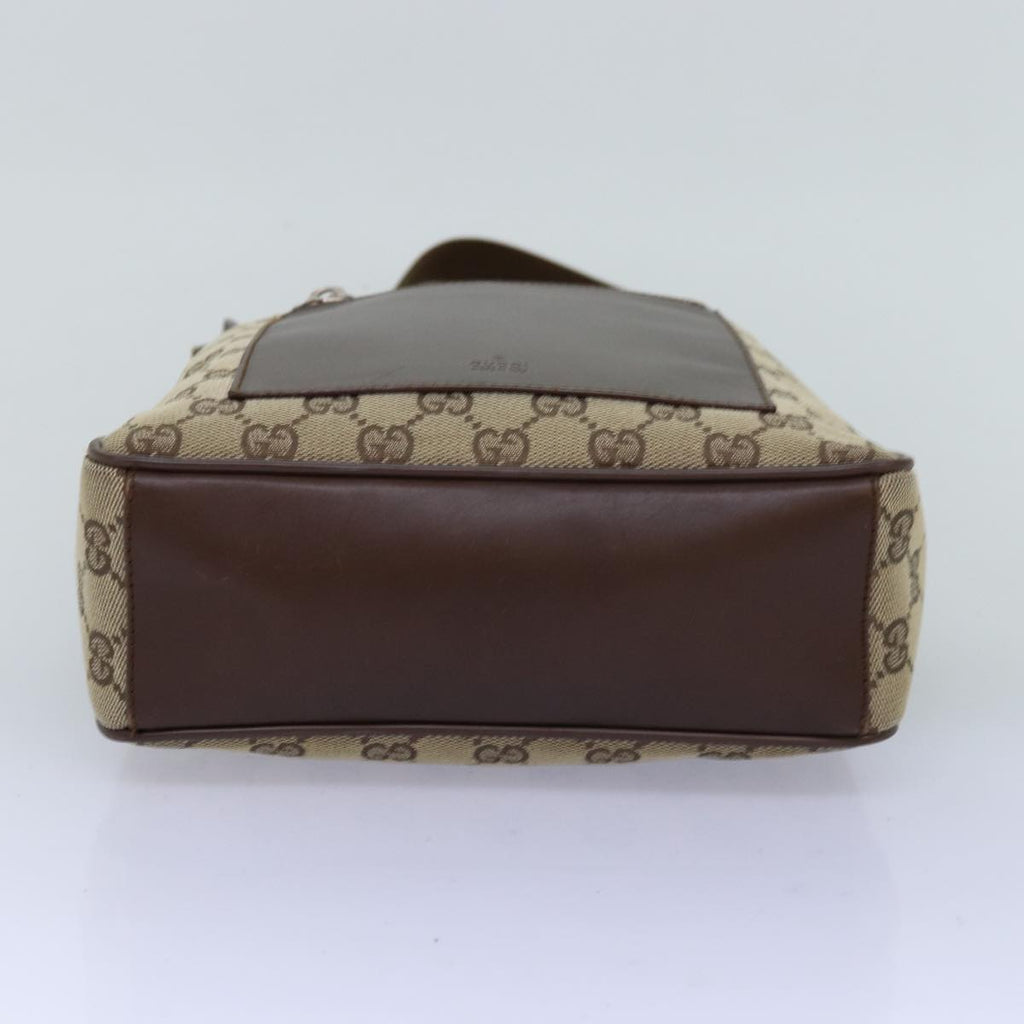 GUCCI GG Canvas Shoulder Bag Beige 019 0537 74979