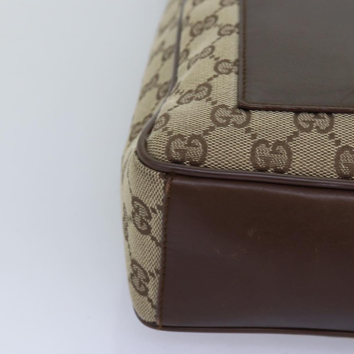 GUCCI GG Canvas Shoulder Bag Beige 019 0537 74979