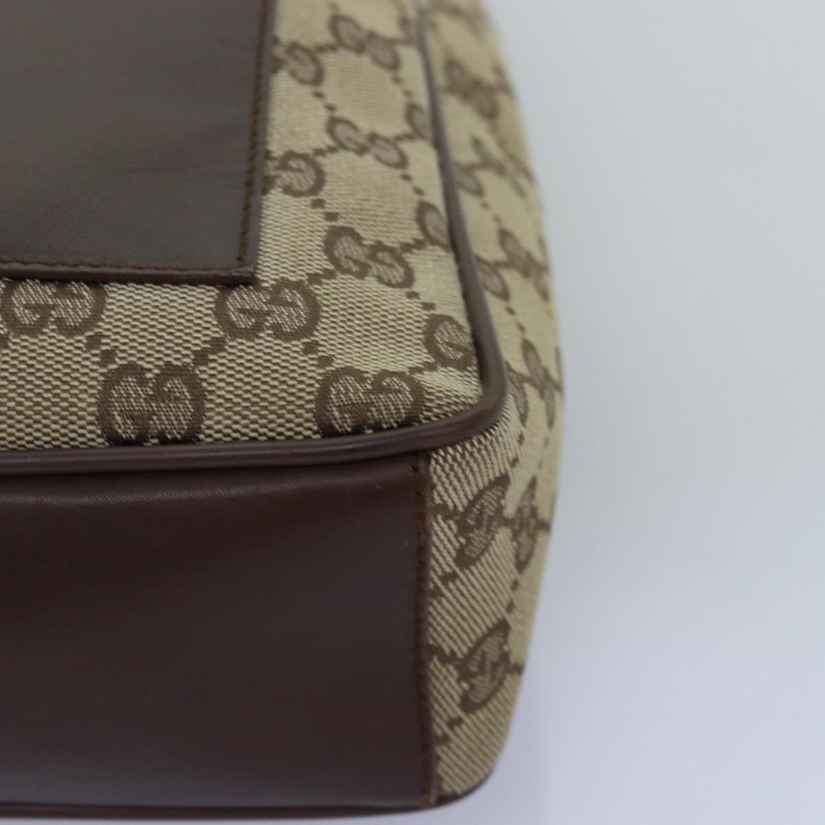 GUCCI GG Canvas Shoulder Bag Beige 019 0537 74979