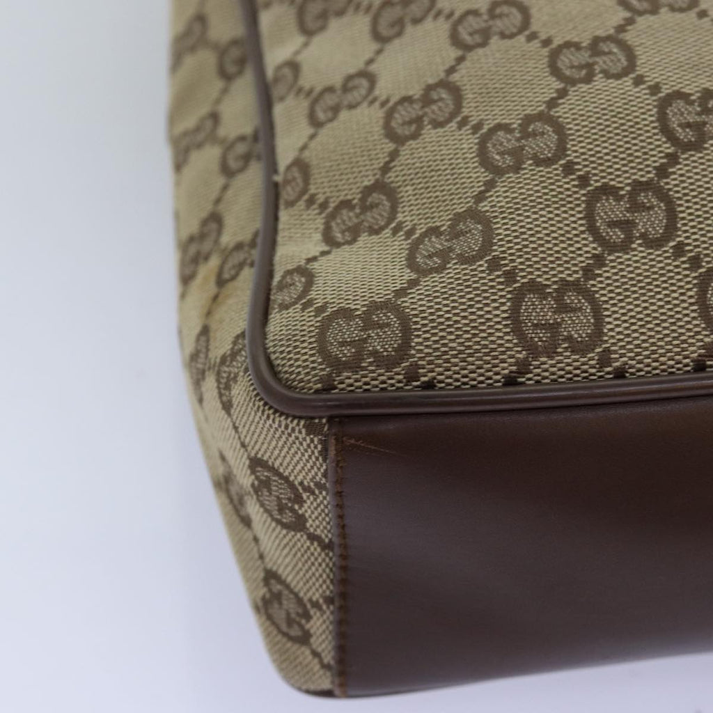 GUCCI GG Canvas Shoulder Bag Beige 019 0537 74979