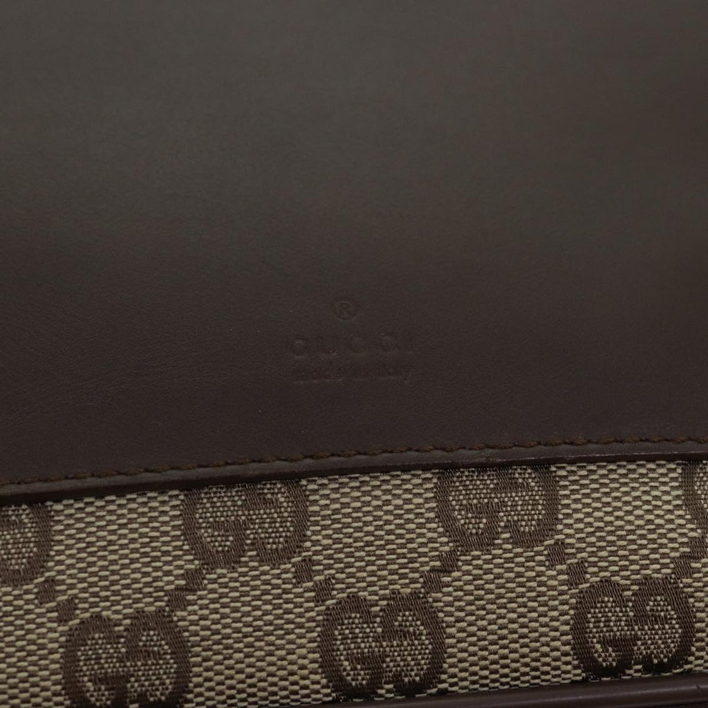 GUCCI GG Canvas Shoulder Bag Beige 019 0537 74979