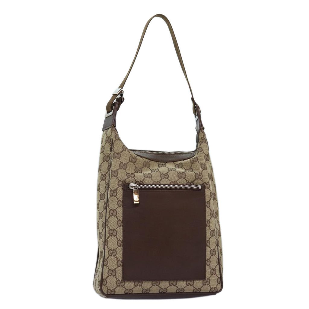GUCCI GG Canvas Shoulder Bag Beige 019 0537 74979