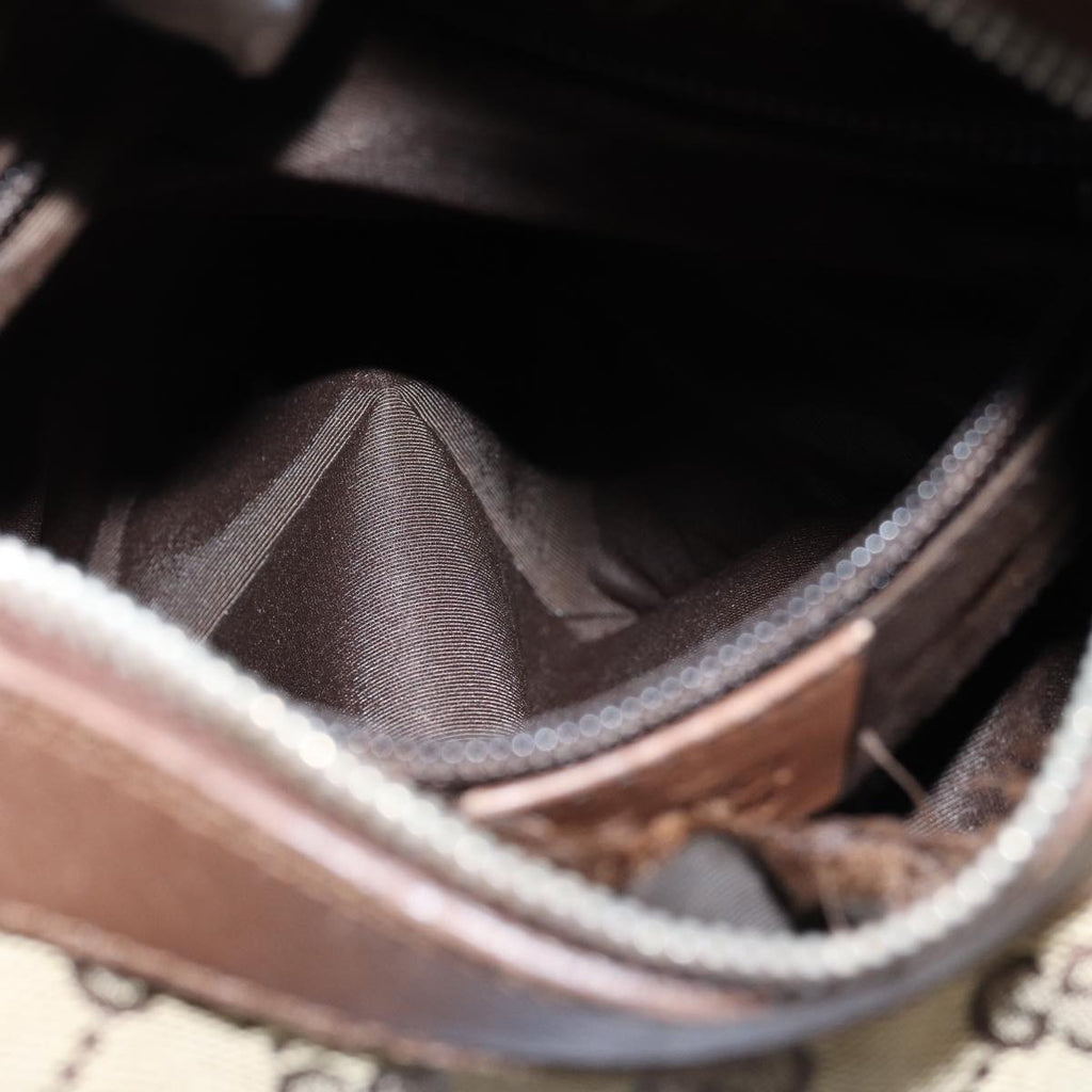 GUCCI GG Canvas Shoulder Bag Beige 019 0537 74979