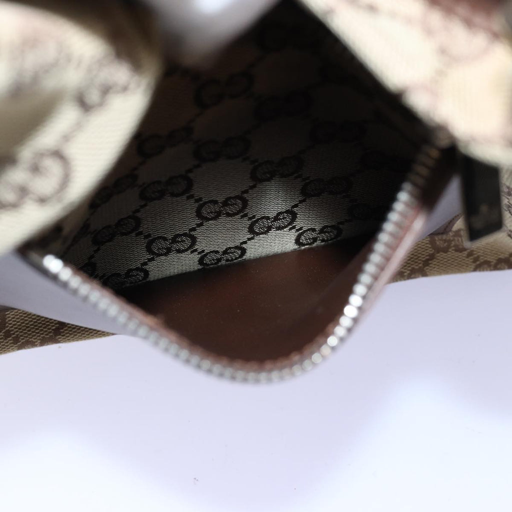 GUCCI GG Canvas Shoulder Bag Beige 019 0537 74979