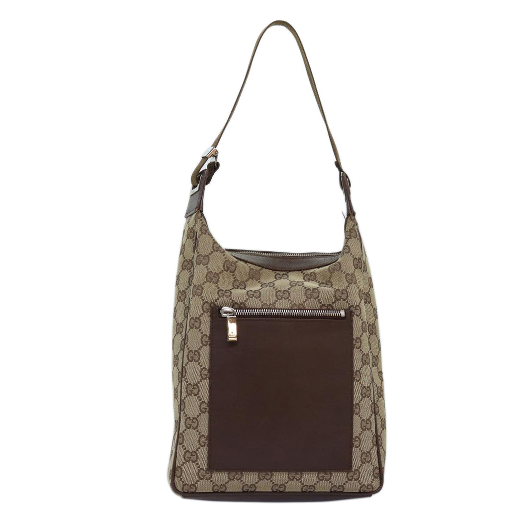 GUCCI GG Canvas Shoulder Bag Beige 019 0537 74979
