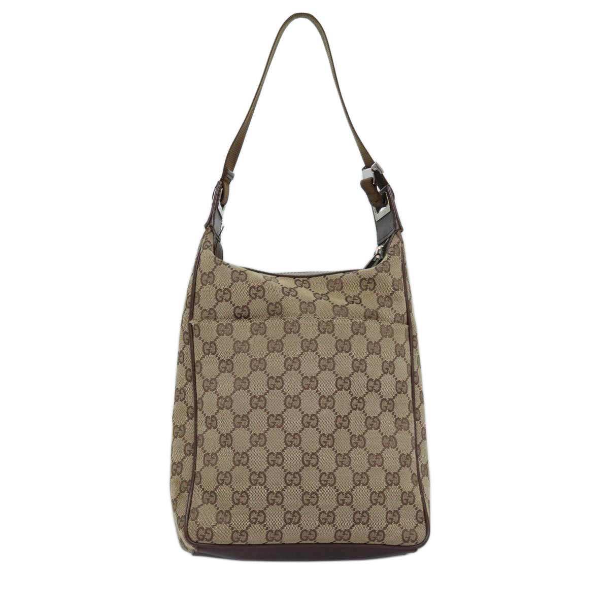 GUCCI GG Canvas Shoulder Bag Beige 019 0537 74979