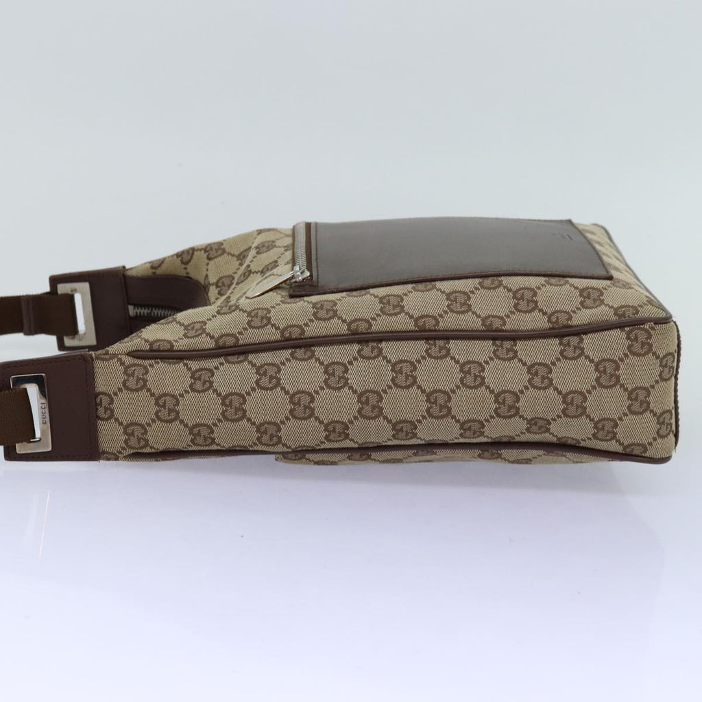 GUCCI GG Canvas Shoulder Bag Beige 019 0537 74979