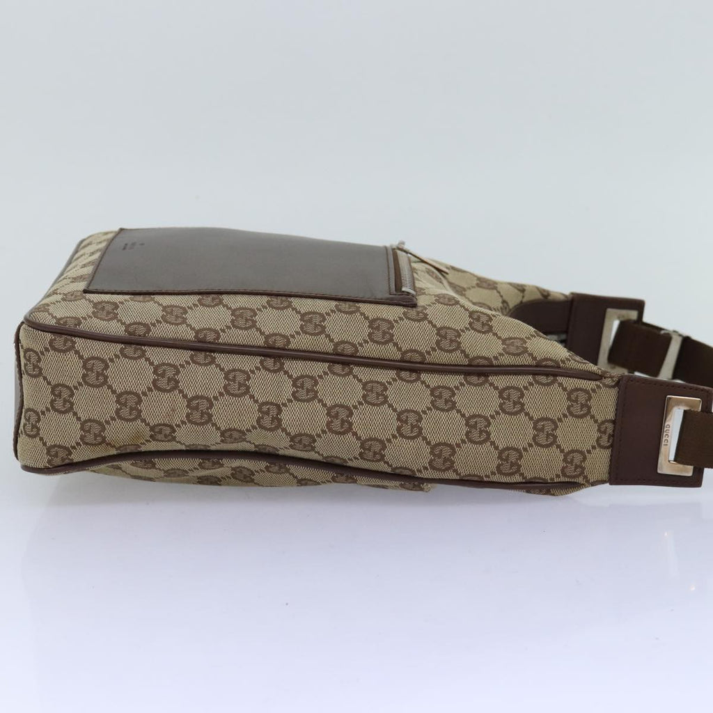 GUCCI GG Canvas Shoulder Bag Beige 019 0537 74979