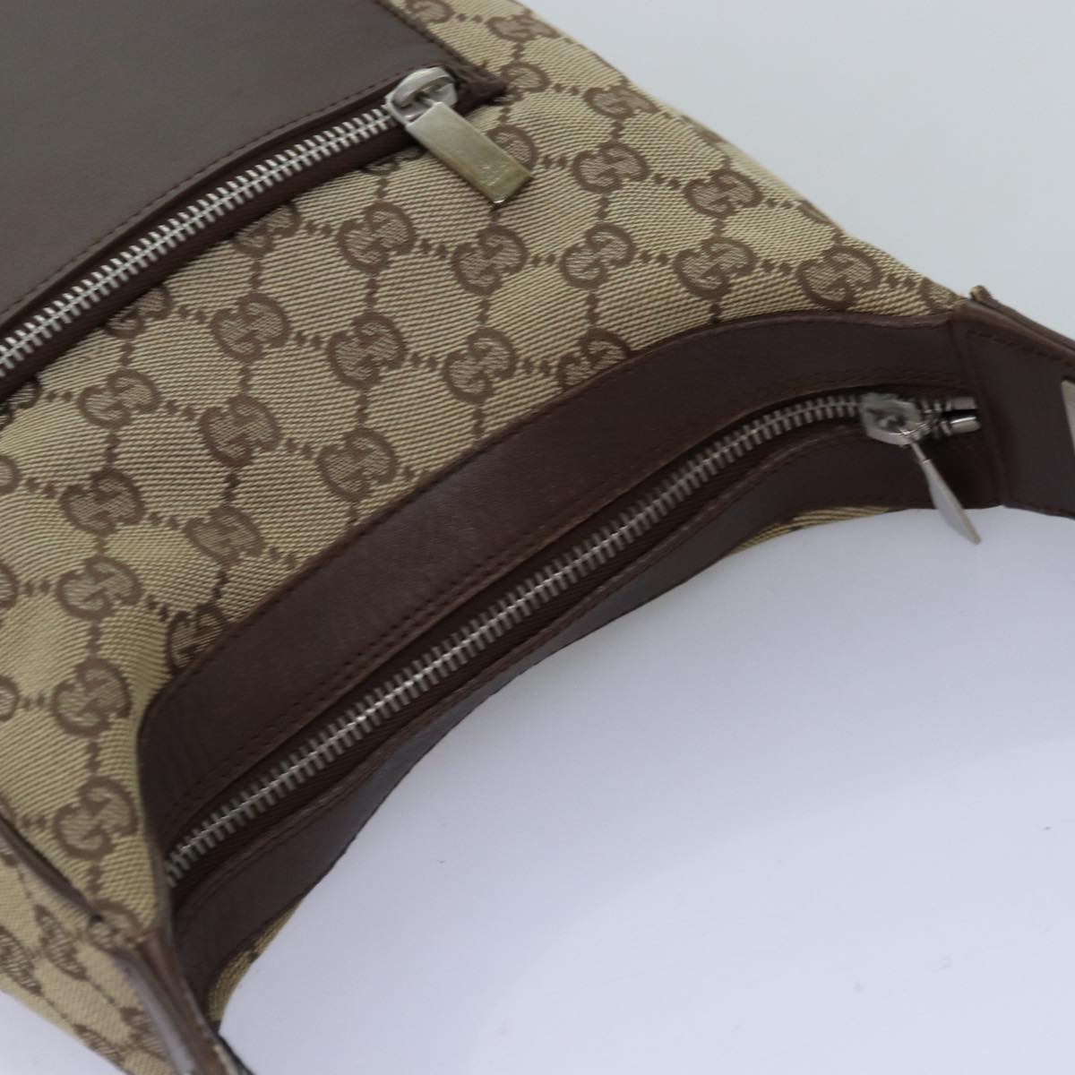 GUCCI GG Canvas Shoulder Bag Beige 019 0537 74979