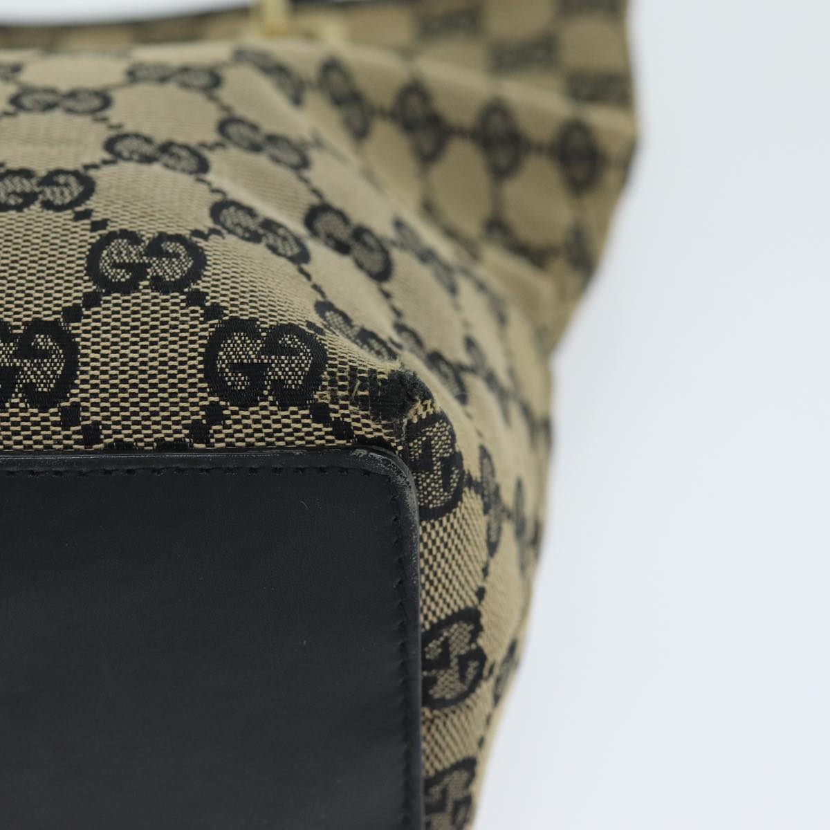 GUCCI GG Canvas Tote Bag Beige 002 1099 74982