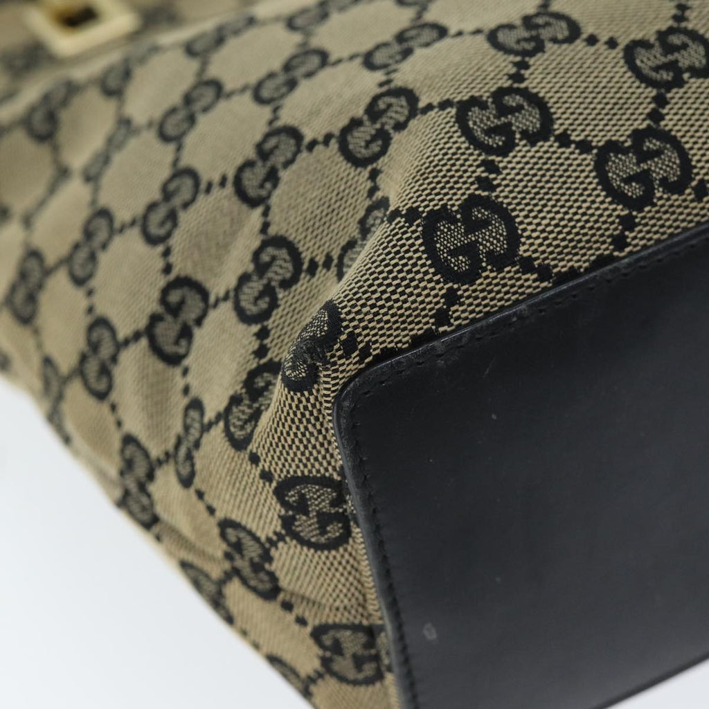 GUCCI GG Canvas Tote Bag Beige 002 1099 74982