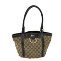 GUCCI GG Canvas Hand Bag Beige 211983 74988