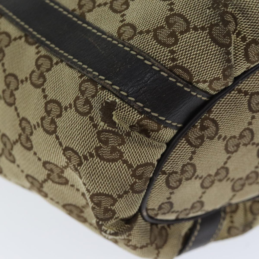 GUCCI GG Canvas Hand Bag Beige 211983 74988