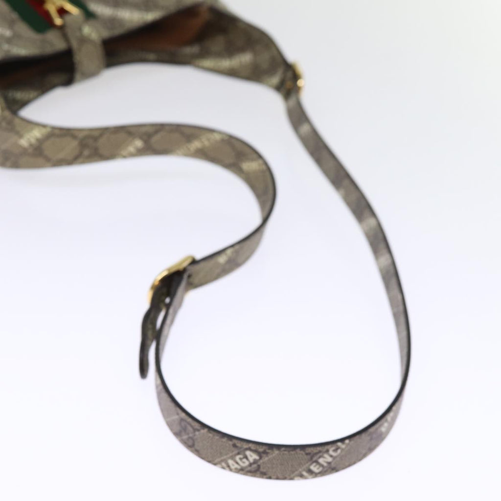 GUCCI GG Supreme Web Sherry Line Jackie Bag BALENCIAGA Beige 636706 74999SA