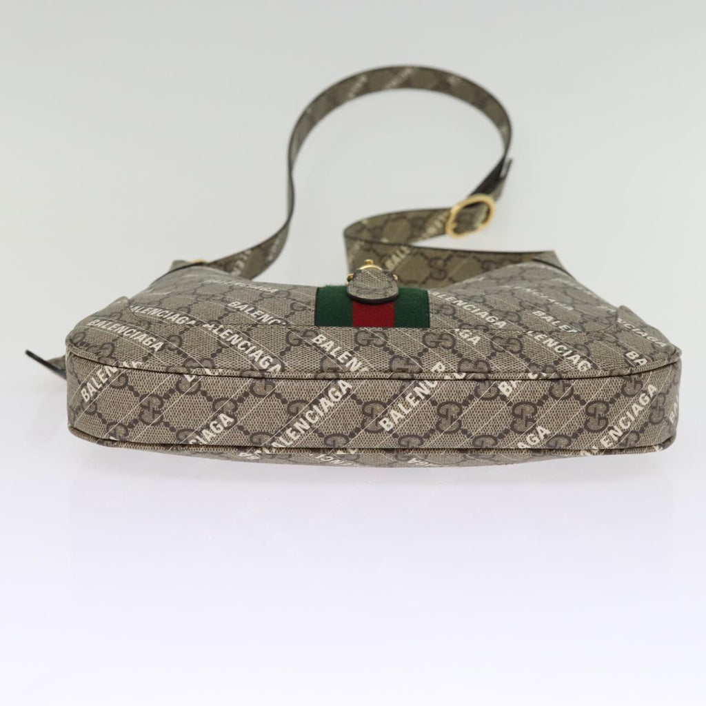 GUCCI GG Supreme Web Sherry Line Jackie Bag BALENCIAGA Beige 636706 74999SA