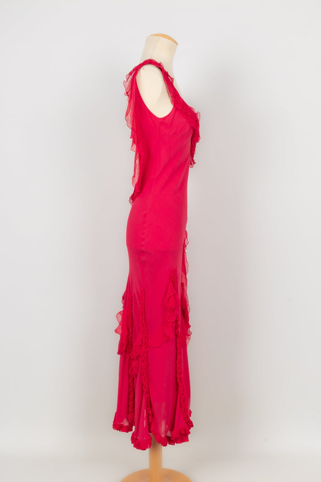 Robe en soie Galliano