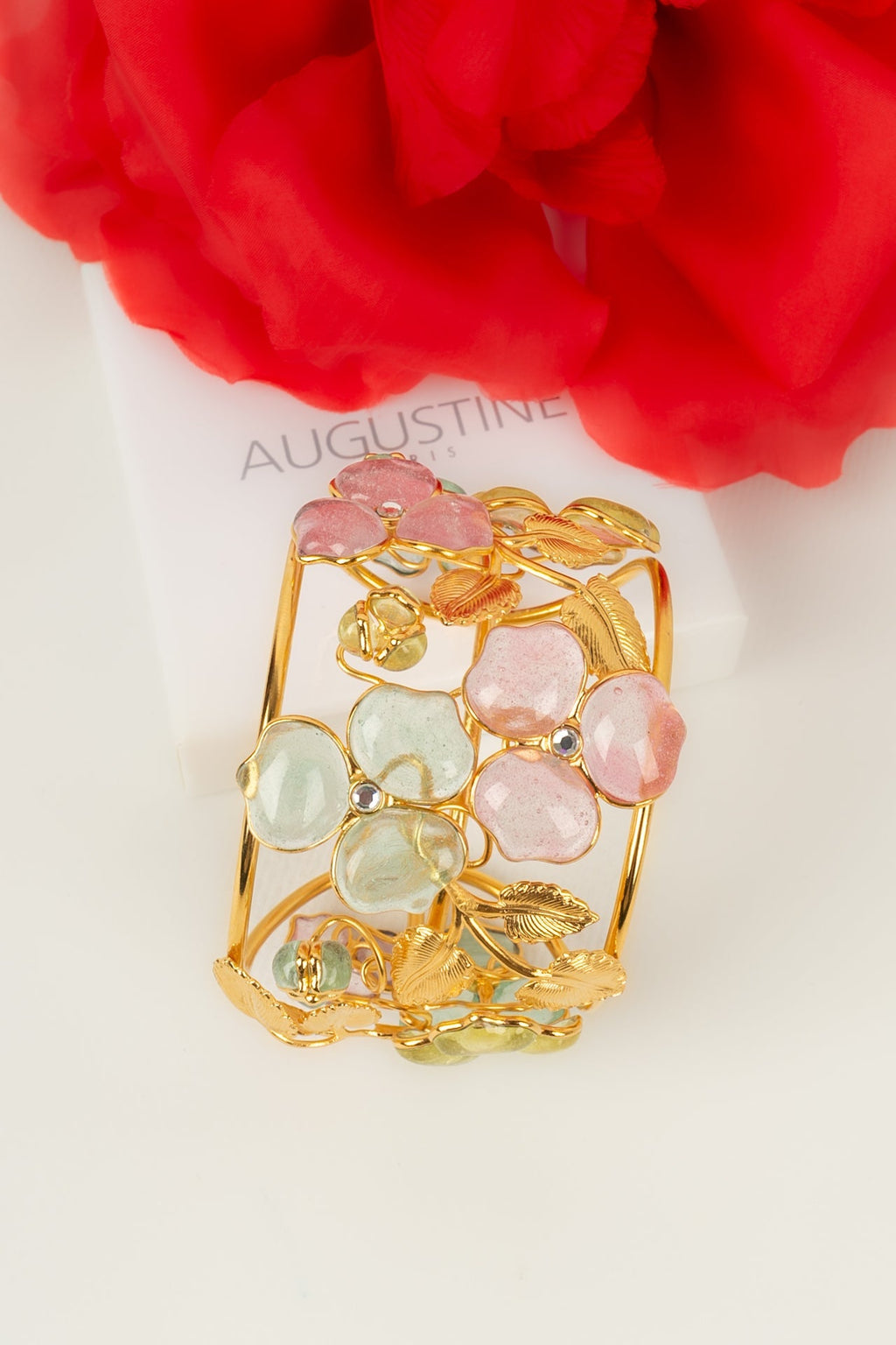 Bracelet manchette fleurs Augustine