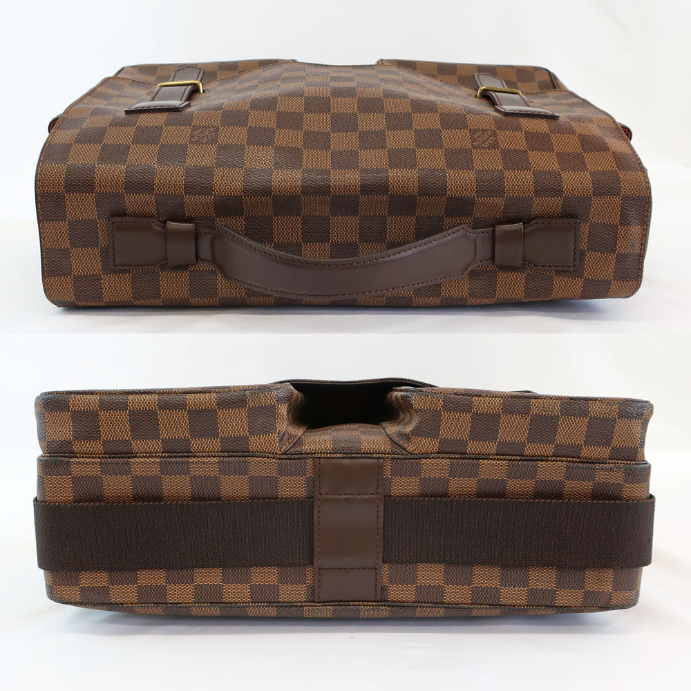 Louis Vuitton Broadw Damier N42270 Brown PVC Coated Canvas Leather Shoulder Bag