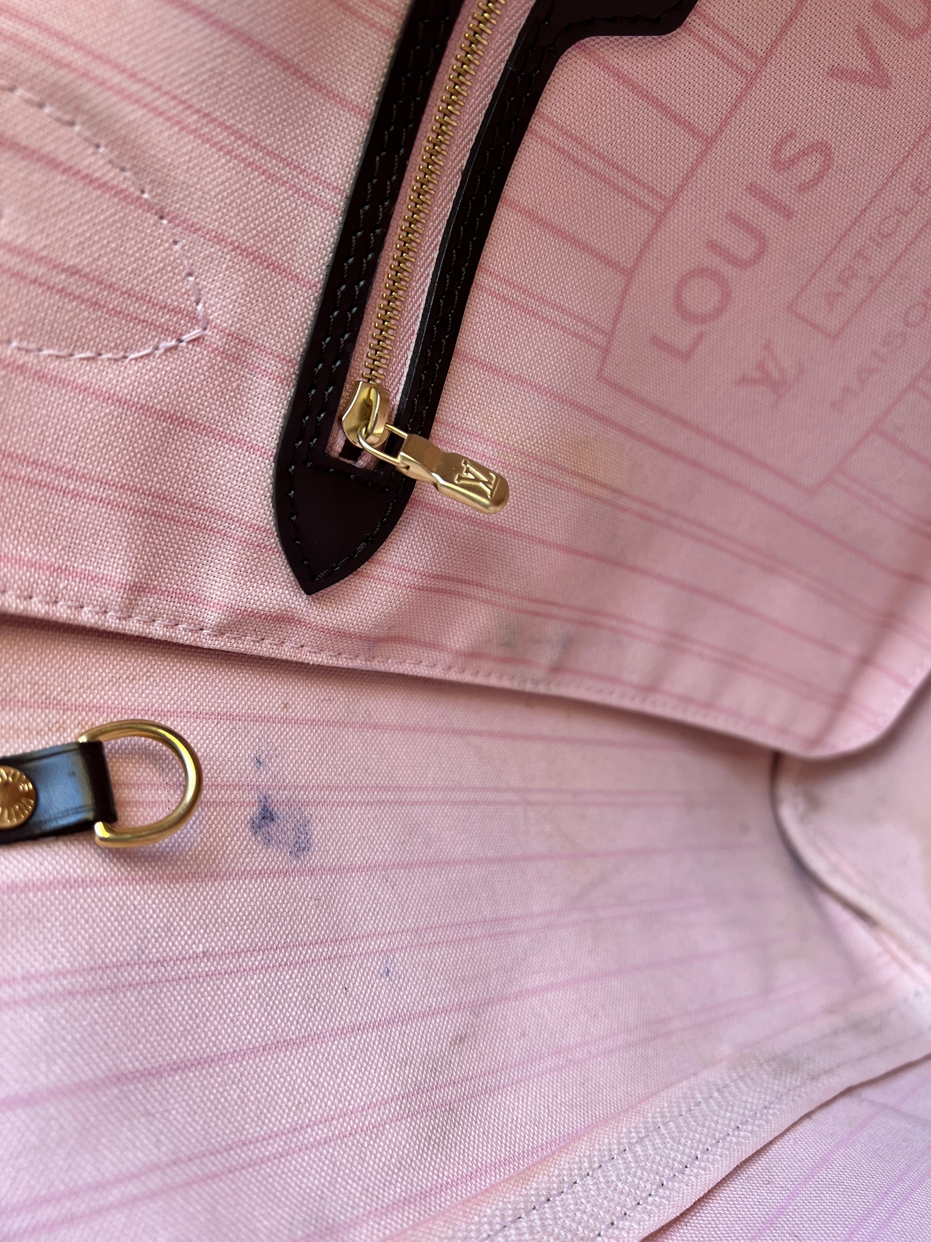 Louis Vuitton Neverfull MM Damier Ebene Rose Ballerine (RRP £1410)