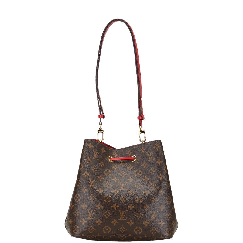 Louis Vuitton Monogram Neonoe Shoulder Bag M44021 Coquimbo Red Brown PVC Leather  Louis Vuitton