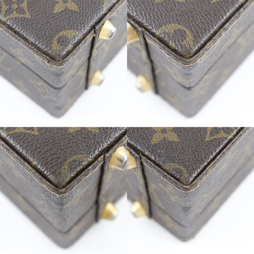 Louis Vuitton Business Bag Crusher M53124 Monogram Canvas French Made 1990 Tea CO0920 Dial Lock Crusher Unisex