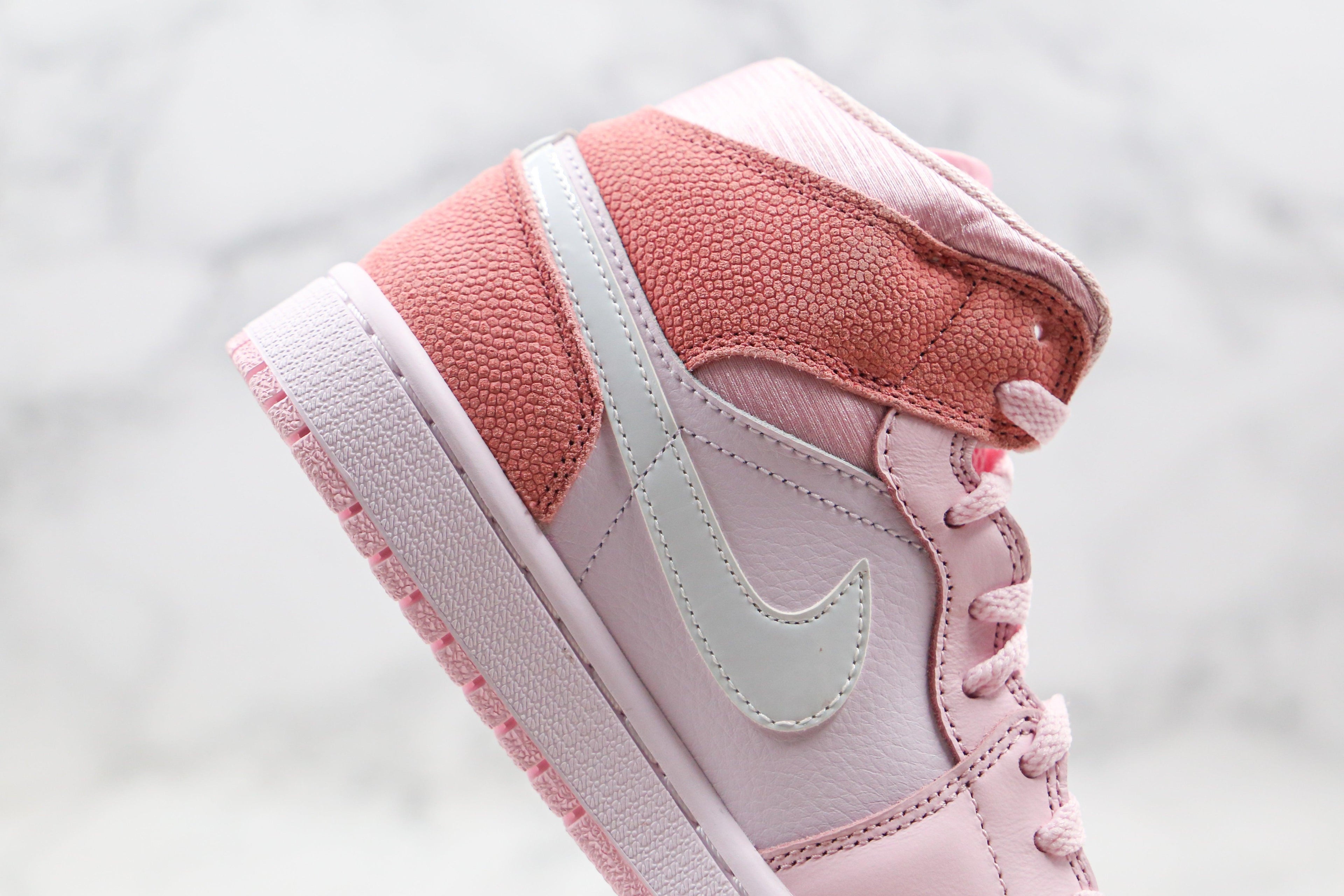 Designer Air Jordan 1 Mid" GLAMIgital Pink High Q