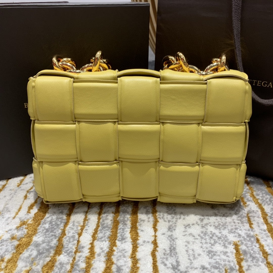 GLAMI Chain Cassette Bag For Women 10.2in/26cm In Yellow