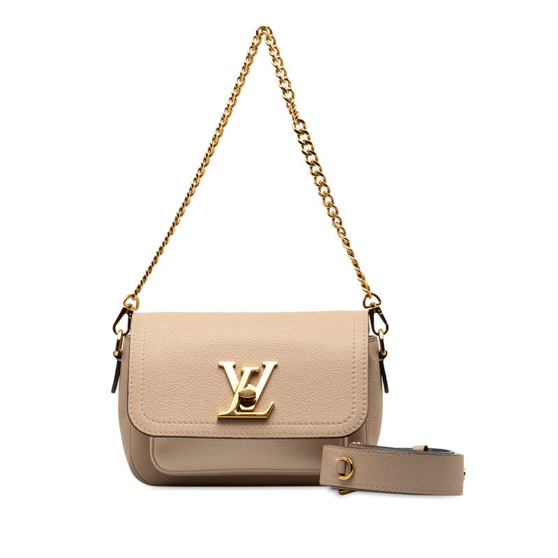 Louis Vuitton Locky Tender Handbag Shoulder Bag 2WAY M58554 Grey Beige Leather  Louis Vuitton