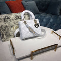 GLAMI Small Lady My ABCBag Latte Cannage White For Women 20cm/8in CD M0538OCAL_M030