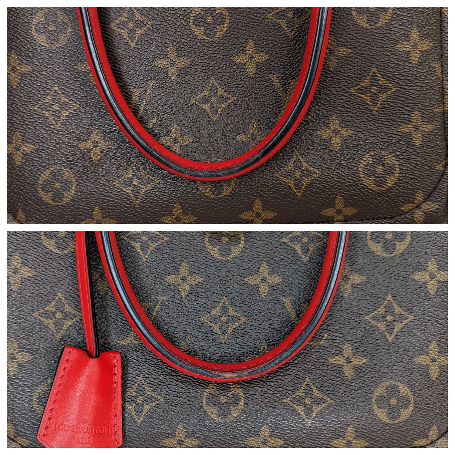 Louis Vuitton Monogram Flower Zipped Tote Coquelicot