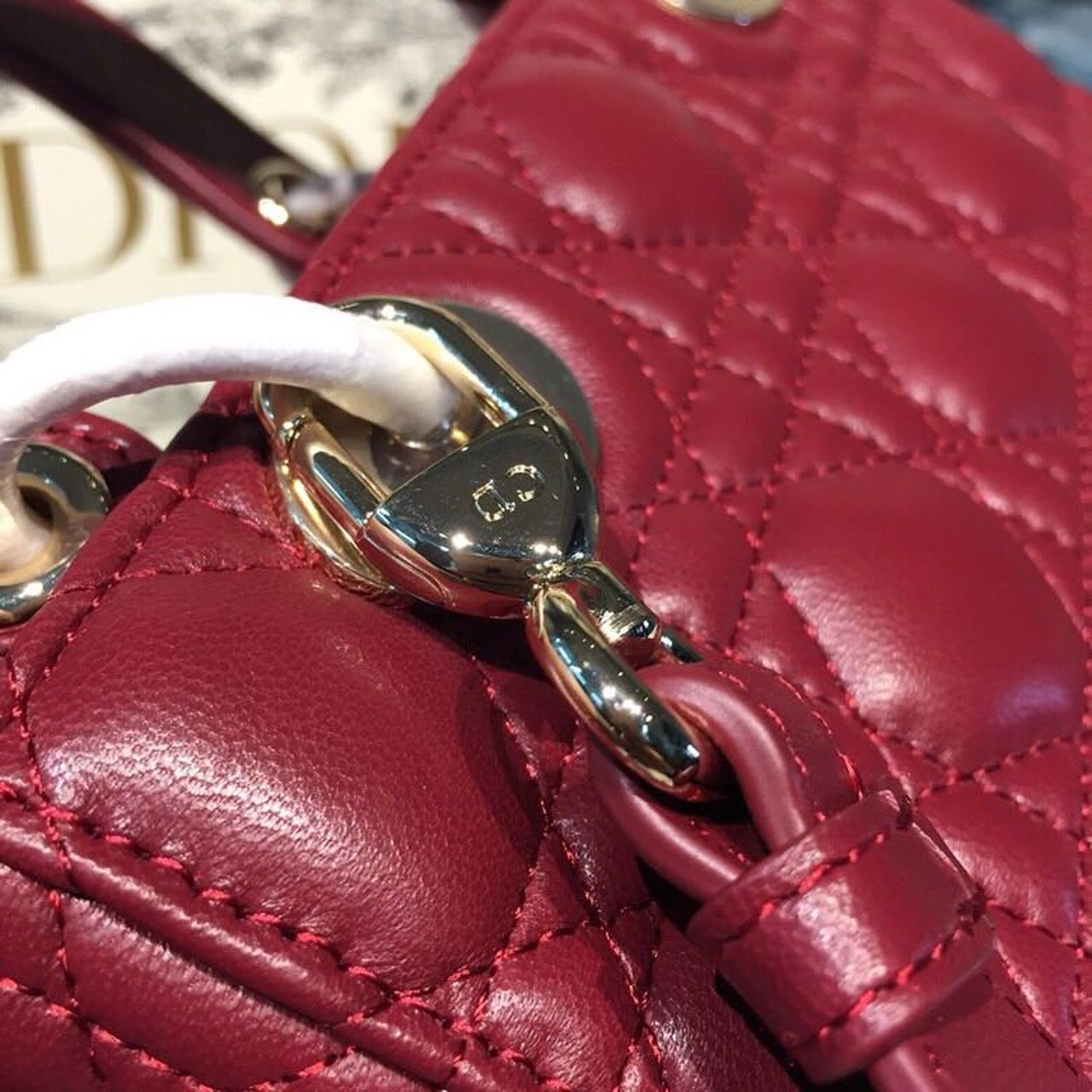 GLAMI Small Lady My ABCBag Cherry Red Cannage  For Women 20cm/8in CD