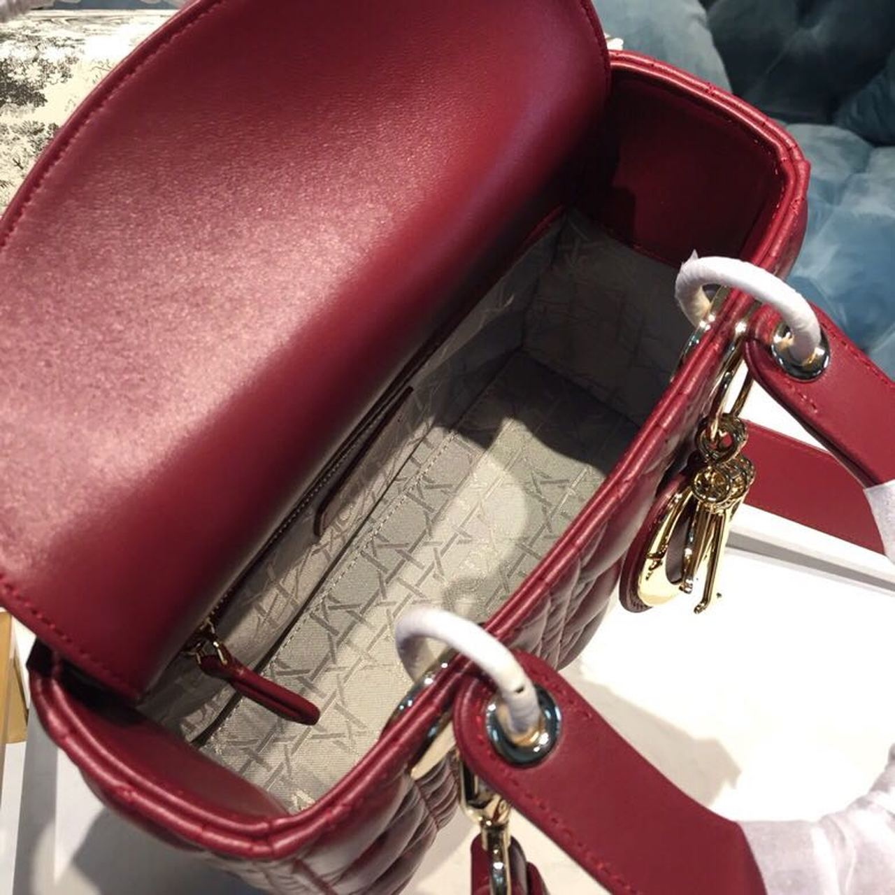 GLAMI Small Lady My ABCBag Cherry Red Cannage  For Women 20cm/8in CD