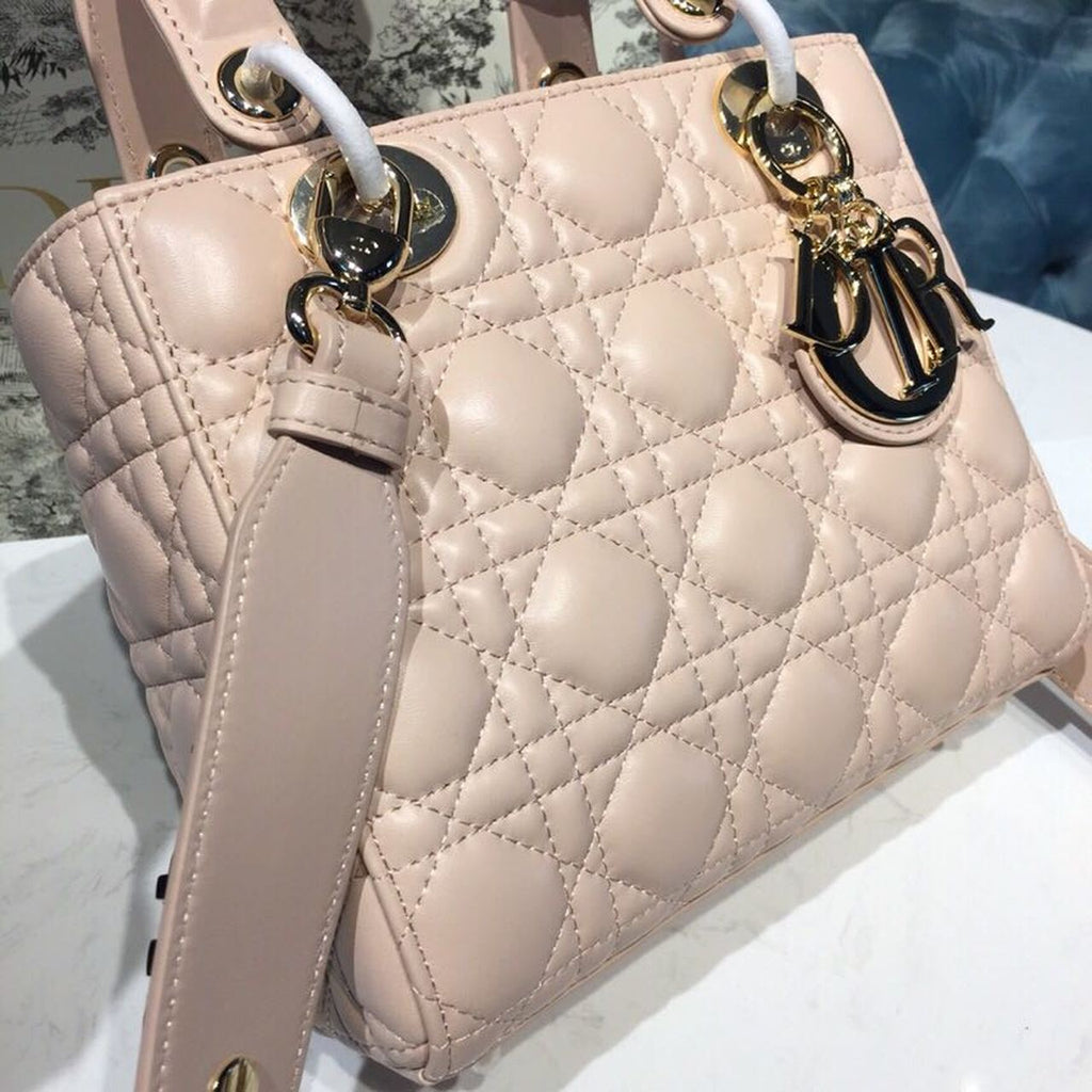 GLAMI Small Lady My ABCBag Powder Pink Cannage For Women 20cm/8in CD