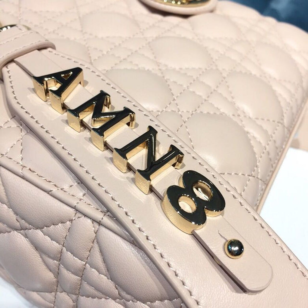 GLAMI Small Lady My ABCBag Powder Pink Cannage For Women 20cm/8in CD