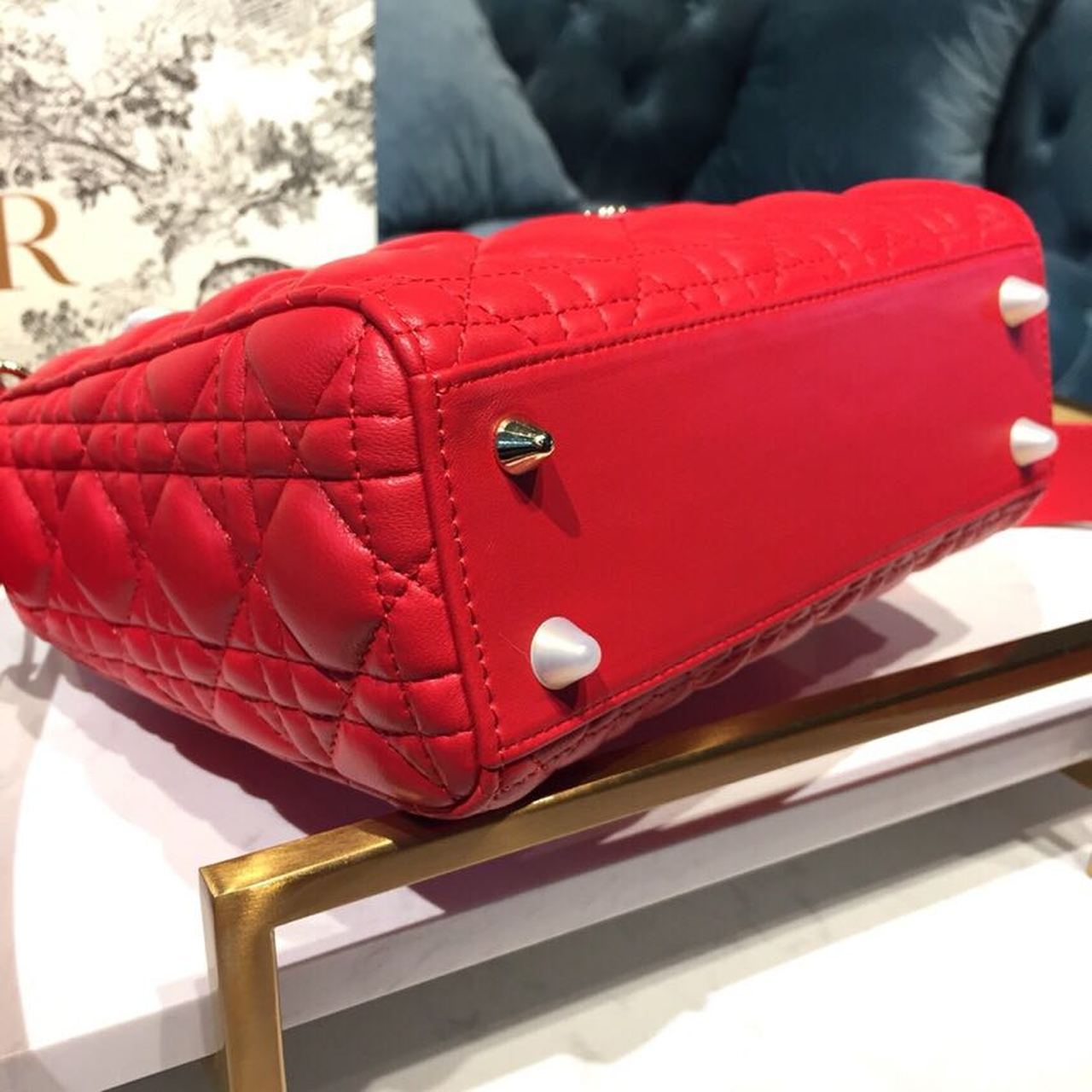 GLAMI Small Lady My ABCBag Dusty Red Cannage For Women 20cm/8in CD