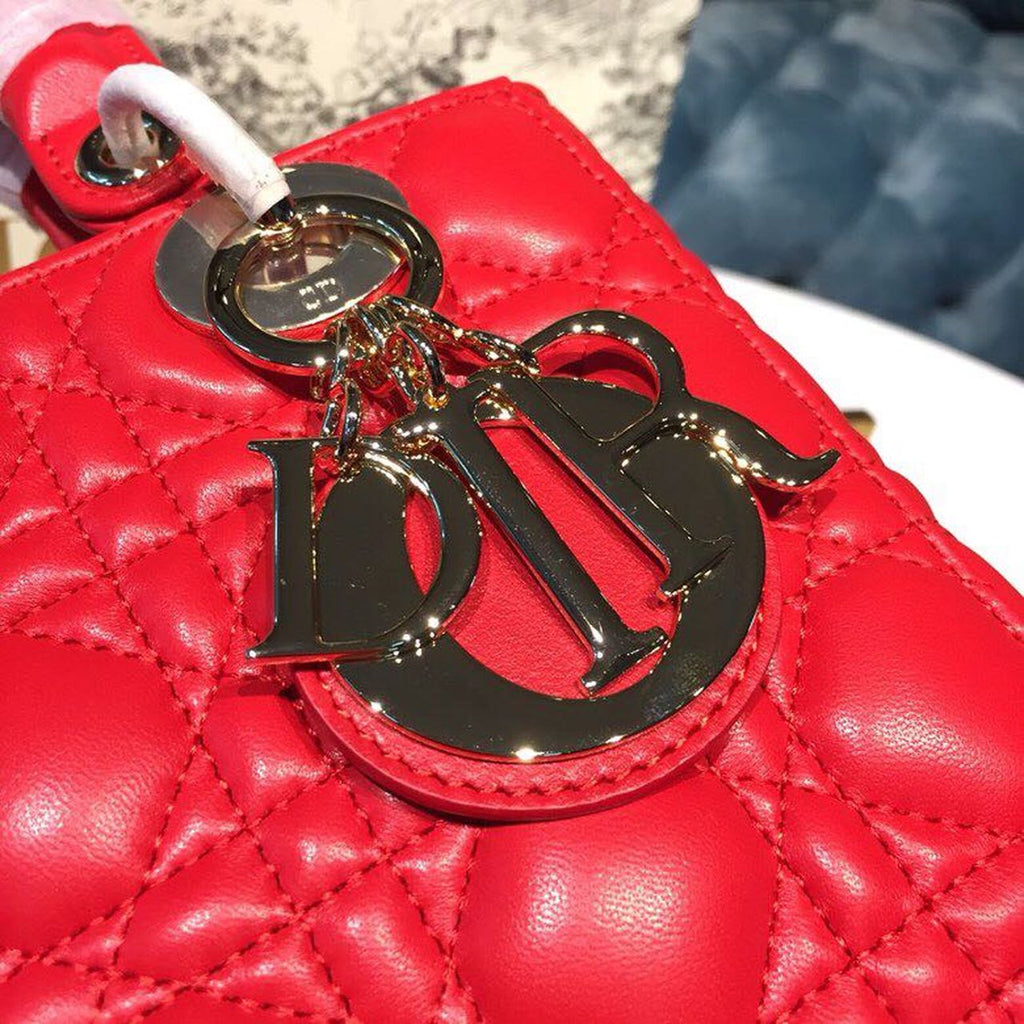 GLAMI Small Lady My ABCBag Dusty Red Cannage For Women 20cm/8in CD
