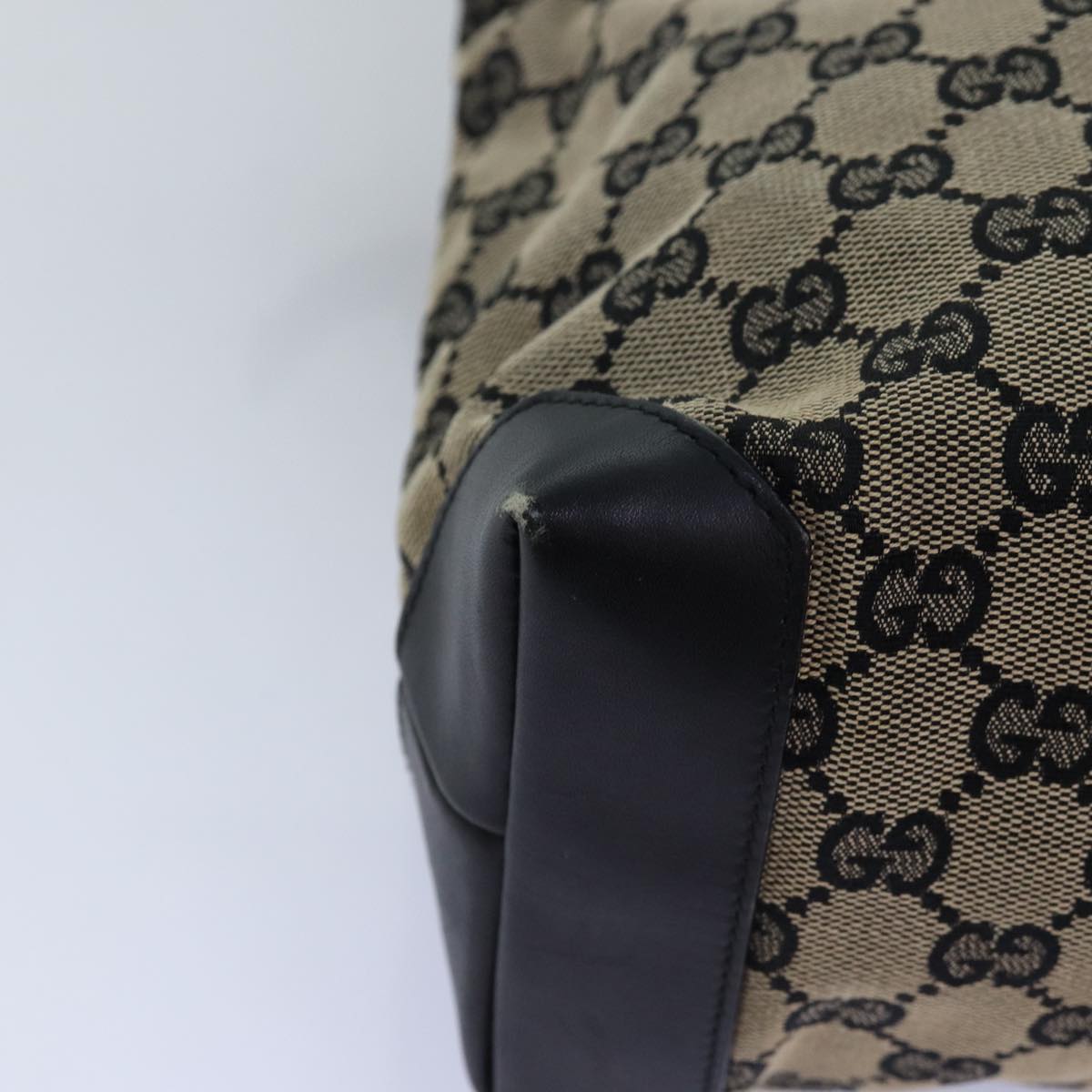 GUCCI GG Canvas Tote Bag Beige 019 0402 3754 75106